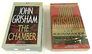 John Grisham The Rainmaker & The Chamber Audio Cassette Books On Tape Lot - Picture 1 of 4