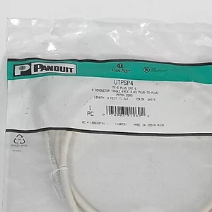 Cat6 White 4-foot Tangle-free Patch/Ethernet cable RJ45 - Picture 1 of 4