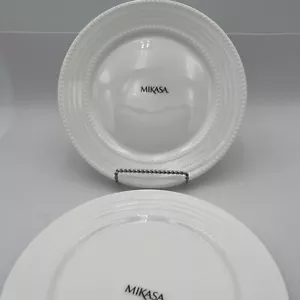 Mikasa Annabel White Bone 9 1/4"" Set di 3 piatti da dessert per insalata cinese Nuovi - Foto 1 di 6