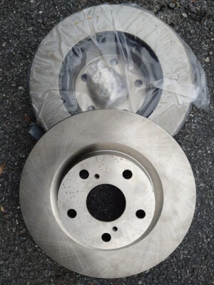 Pair 2 Front 296MM Brake Rotors '08-18 Toyota Avalon '16-19 Mirai '06-2021 RAV4 - Image 1 of 4