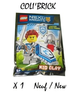 Lego Nexo Knights nex057 nex058 - 271608 Kid Clay foil pack - Polybag - Neuf - Imagen 1 de 1