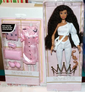 MUÑECA KELSEY NATURALISTAS AFROAMERICANOS Y ACCESORIO RUTINA NOCTURNA -COMO BARBIE - Imagen 1 de 19