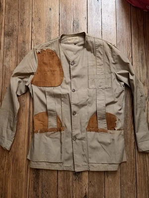 Jaqueta masculina vintage WILLIS & GEIGER grande arbusto popeline safári caça Hemingway - Imagem 1 de 4