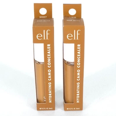 2 elf Hydrating Camo Concealer Deep Olive Full Coverage Satin Finish NEW 84837 - Image 1 of 4