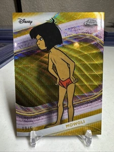 2025 Topps Chrome Disney Mowgli Animated Gold Wave Refractor /50 - Picture 1 of 2