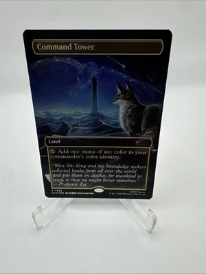 R 7063 Command Tower Borderless Rainbow Foil MTG Magic Avatar Secret Lair ATLA - Image 1 of 4