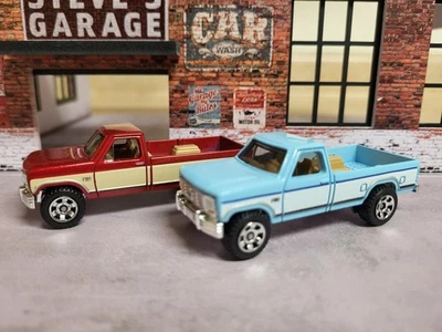 Lote de 2 camionetas Ford F-150 1986 Matchbox 1:64 Foto 1 de 3