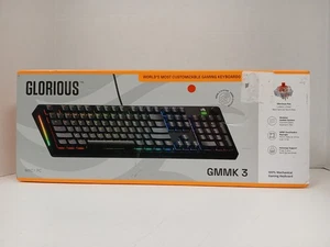 Glorious Clavier mécanique filaire GMMK 3 100% RGB, Noir - Photo 1/9