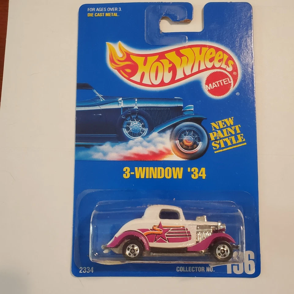 Tarjeta azul Hot Wheels 3 ventanas 34 nueva en paquete muy buen estado Foto 1 de 1