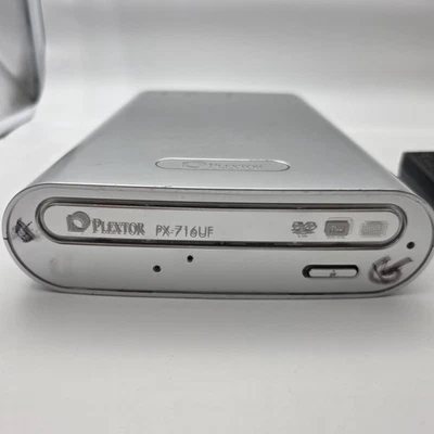 Plextor PX-716UF External DVD CD Rewritable Drive USB 2.0 FireWire  - Image 1 of 4