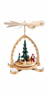 Deutsche Weihnachtspyramide Wald, Höhe 27 cm / 11 Zoll, bunt.. RG 16083 NEU - Bild 1 von 1