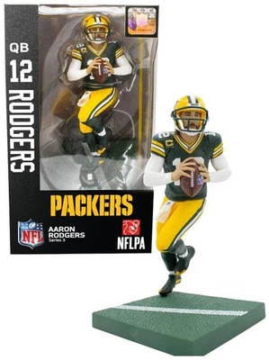 Figura Serie 3 Aaron Rodgers (Green Bay Packers) Importaciones Dragón NFL 6" Foto 1 de 2