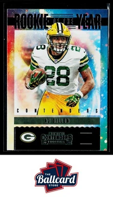 2020 Panini Contenders #RY-AJD A.J. Dillon Rookie of the Year Contenders - Image 1 of 2