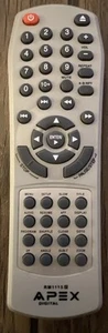 APEX RM1115 LETTORE DVD TELECOMANDO AD-1115 AD1115 COMPLETAMENTE TESTATO ORIGINALE - Foto 1 di 3