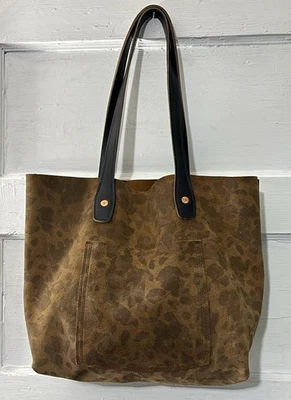 Bolso de Mano Loyal Stricklin Cuero Genuino/Gamuza Estampado Leopardo Foto 1 de 4