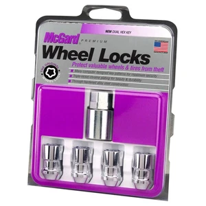 Premium M12 x 1,5 Chrom Kegelsitz Radschlösser 4er Set mit Schlüssel McGard USA - Bild 1 von 5