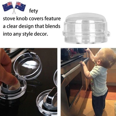 Safety Plastic Oven Lock Lid Gas Stove Protector Knob Cover Child Protection - image 1 of 4