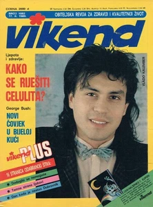 VIKEND #1082 1989 Vintage YUGOSLAVIAN MAGAZINE cover VLADO KALEMBER - Picture 1 of 1