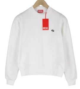 Sudadera Diesel F-Reggy-Doval Para Mujeres 2XS Blanca Cuello Redondo Pullover - Imagen 1 de 11