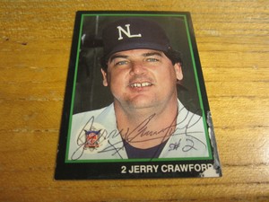 Jerry Crawford Umpire Autographed Signed 1988 T & M Umpires #28 Trading Card MLB