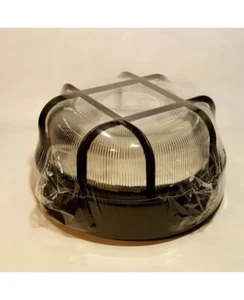 Smart Grill schwarze Schottleuchte Lampe, ES/E27, max. 100W IP44 Transparente Abdeckung - Bild 1 von 5