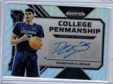 2023-24 PANINI PRIZM DRAFT PICKS DONOVAN CLINGAN AUTO SILVER RC PENMANSHIP