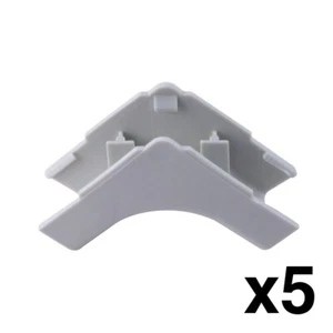 Construct Pro™ Raceway Inside Corner Adapters (5-Pack, .87-inch, White) - Picture 1 of 8