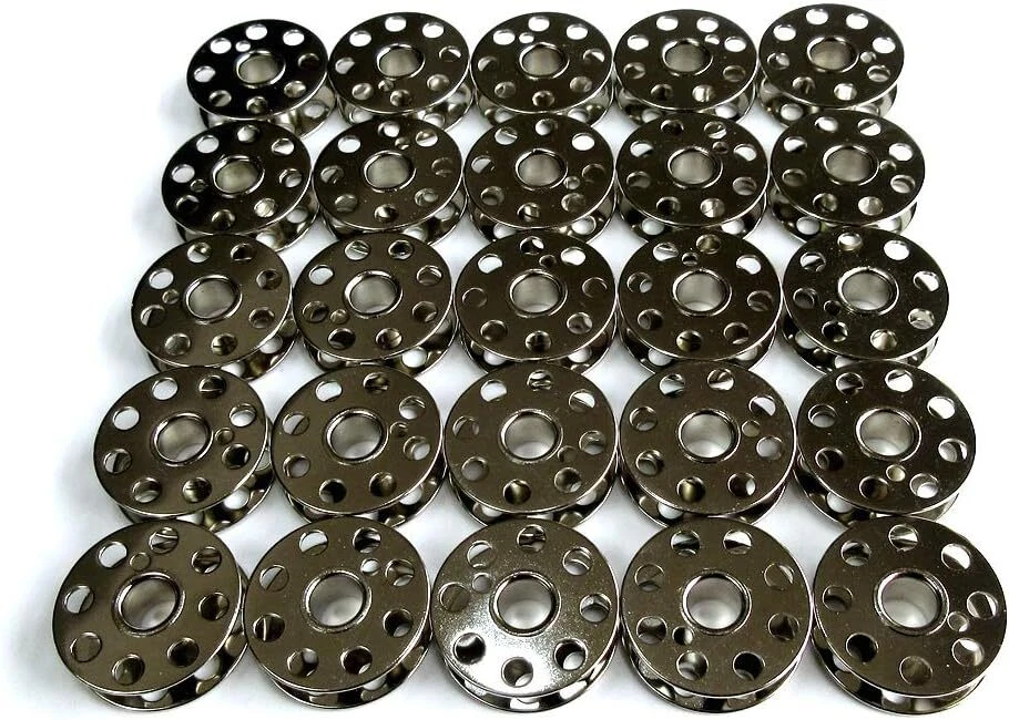 Metal Featherweight Bobbins for Singer Sewing Machines 25 Pack - Image 1 of 1
