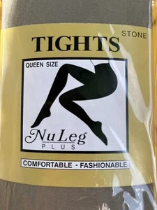 New Footed Queen Opaque Stone Pantyhose Tights Q Size 5’3”-5’11” 165-225 Costume - Picture 1 of 4