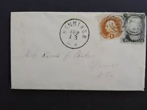 New Hampshire: Henniker 1869 (circa) #93 & #112 Cover + 1999 PF Certificate - Picture 1 of 3