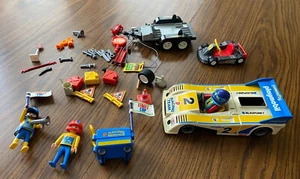 Playmobil 3738 - 1979 Rennwagen Konvolut - Racing Team Crew Zubehör VINTAGE Spielzeug - Bild 1 von 13
