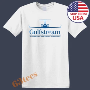Gulfstream Jet Plane Aircraft Men's White Size S to 3XL - Picture 1 of 1