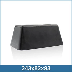 Angeschrägte Anschlagpuffer mit zwei Löchern 243x82x93mm SBR 80°Shore - Bild 1 von 1