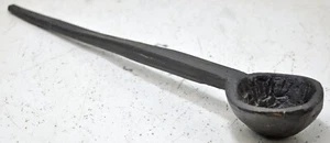 Antique Wooden Kitchenware Long Serving Spoon Original Old hand Carved - Picture 1 of 8
