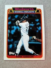 1989 Topps Woolworth Highlight #24 Kirk Gibson Los Angeles Dodgers Baseball Card