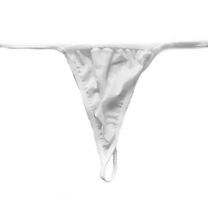 Sexy White Plus Size 8-26 Elastic Sheer G-String Underwear Panties Lingerie - Picture 1 of 2