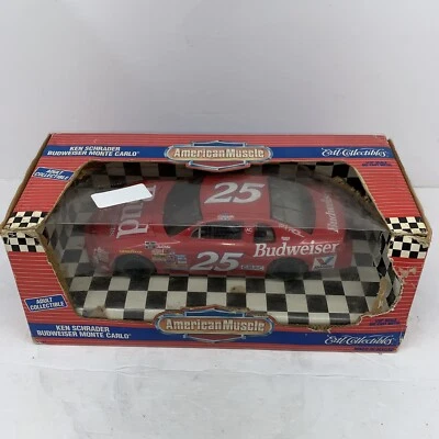 Ertl American Muscle NASCAR Ken Schrader 1:18 Scale #25 Budweiser Monte Carlo - Image 1 of 4