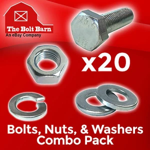 (20) Tornillos hexagonales M6-1,0x25 clase 10,9 pernos hexagonales, tuercas, arandelas, arandelas de bloqueo - Imagen 1 de 5