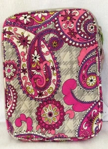 Vera Bradley E-READER SLEEVE PAISLEY MEETS PLAID iPadMini Kindle Nook New W Tag - Picture 1 of 6