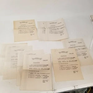 WWII Health Documents Pre Marital Examination 1948 Postwar Dr. Thomas Dugan - Picture 1 of 7