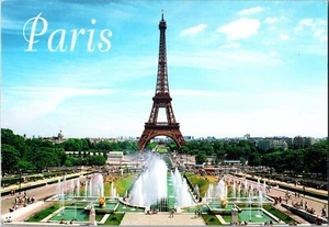 Parigi, Francia Torre Eiffel cartolina continentale CON14 - Foto 1 di 2
