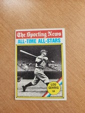 1976 Topps Card #341 -Lou Gehrig-All-Time All-Stars -New York Yankees 