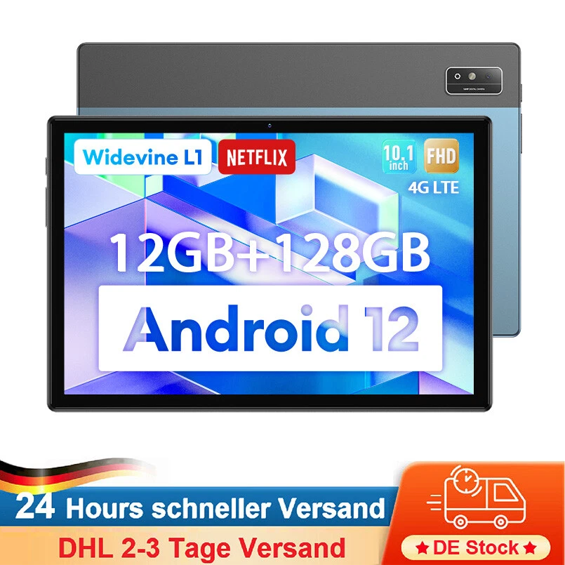 HEADWOLF 10 Zoll Tablet PC 6GB+128GB Android 12 Octa-Core 4G LTE + WiFi Netflix - Bild 1 von 4