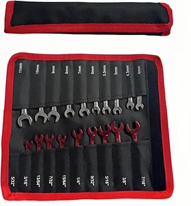 BLIRITEL Small Wrenches Roll up Pouch, Tool Roll Storage Bag for Mini Wrench Set - Picture 1 of 12