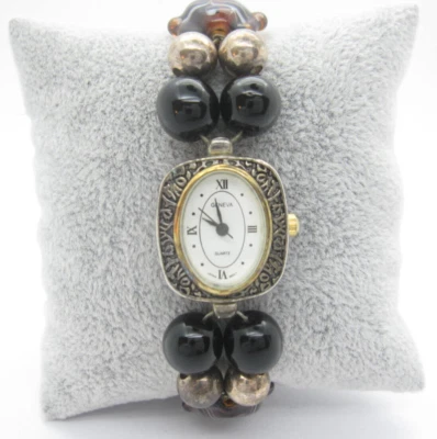 Reloj para mujer Geneva cuarzo esfera analógica causal ovalado (D992) Foto 1 de 4