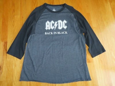 Retro 2004 AC DC "Back in BLACK" Concert Tour (XL) Long Sleeve Shirt ANGUS YOUNG - Image 1 of 4