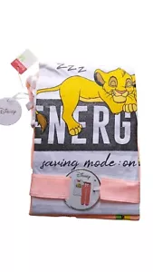 Disney Primark ladies Lion King Simba Cotton Pyjama set PJS Nightwear Pajamas - Picture 1 of 3