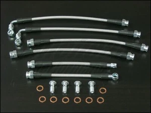 Techna-Fit Stainless Steel Braided Brake Lines 1998-2002 Chevrolet Camaro w/Trac - Picture 1 of 5