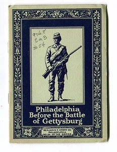 Vintage Advertising Booklet PHILADELPHIA BEFORE GETTYSBURG Benj Emery Printing  - Picture 1 of 3
