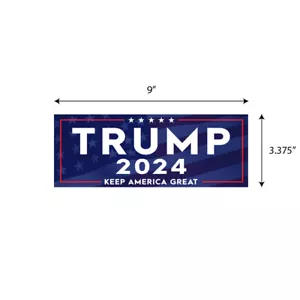 TRUMP KEEP AMERICA GREAT 2024 MAGA Bumper Sticker Decal Graphic Election BS0485 - Picture 1 of 5
